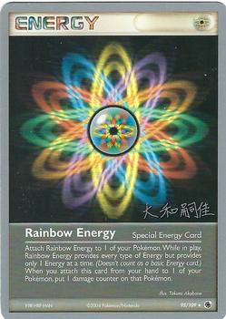 Rainbow Energy Pokemon card
