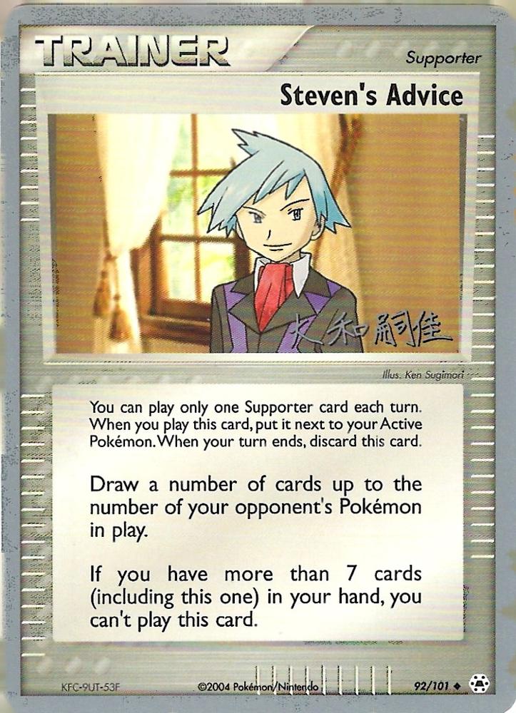 Advice Pokemon card